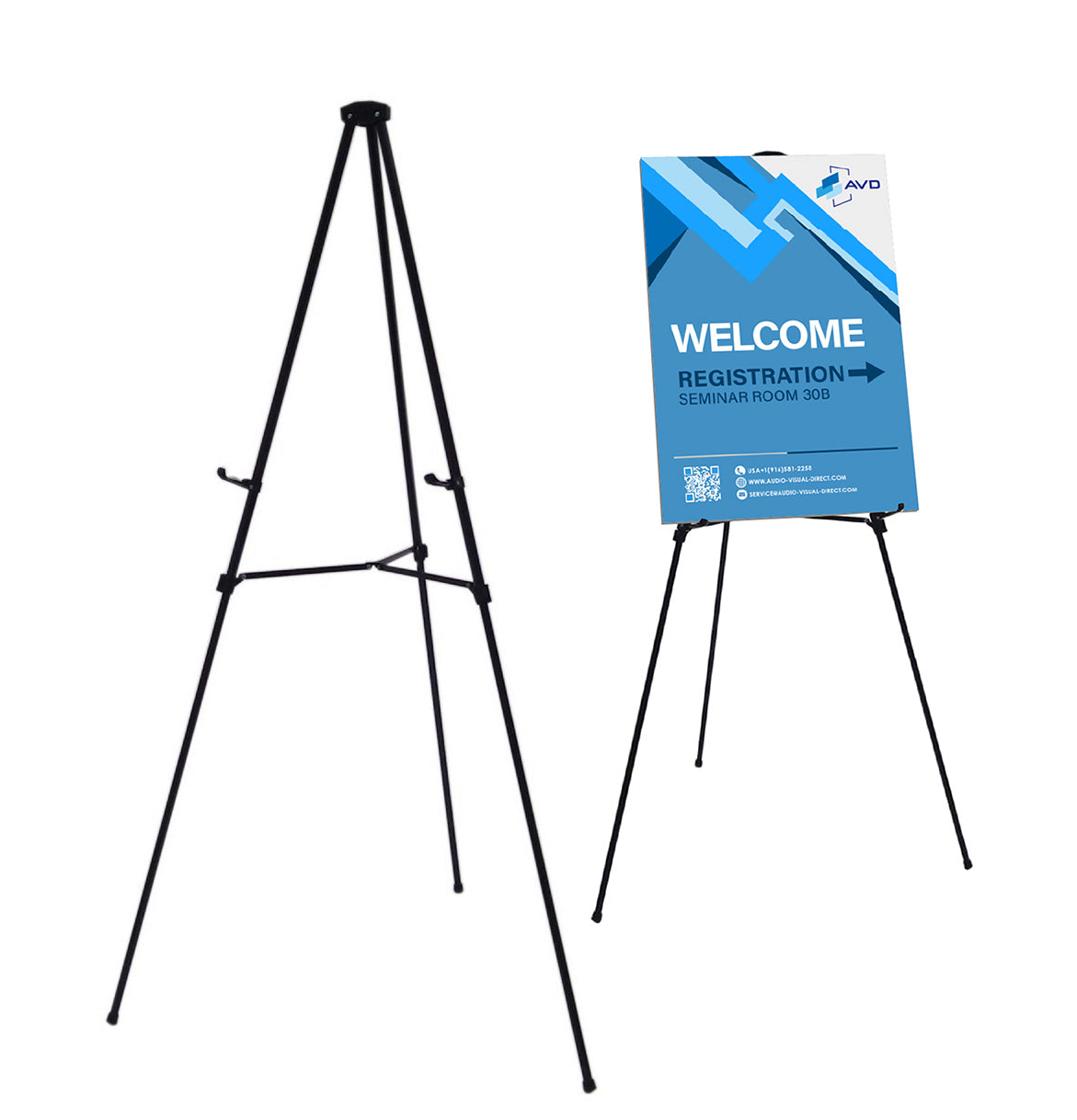 Lightweight Aluminum Telescoping Display Easel