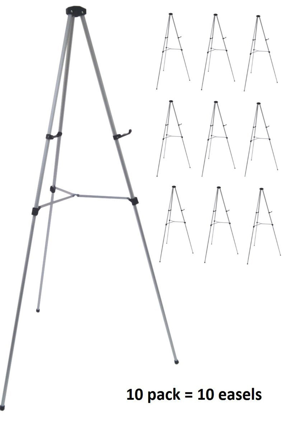 Lightweight Aluminum Telescoping Display Easel