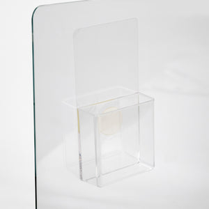 Reusable Clear Marker Holder, Set of 2. For Non-magnetic boards. 