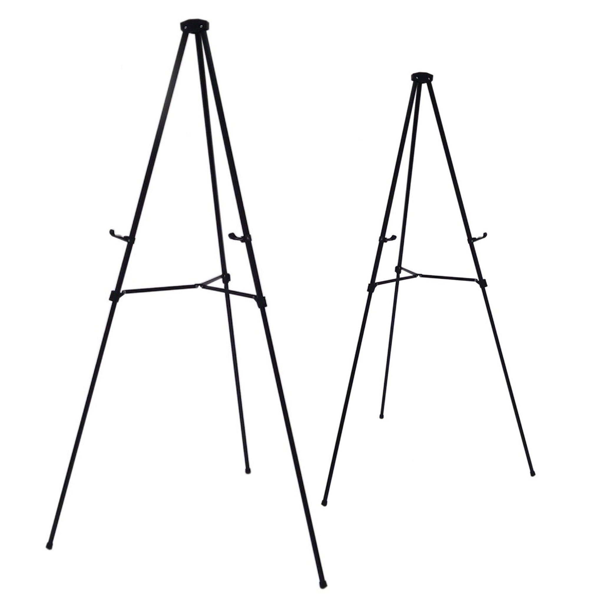 Audio-Visual Direct  Sign Display Easels 70 - Black 4 Pack